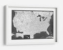 Mapa muy detallado de los Estados Unidos Olson - Rosana Laiz Blursbyai | Cuadro decorativo de Canvas Lab