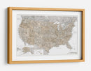 Mapa muy detallado de los Estados Unidos y Canadá I - Rosana Laiz Blursbyai | Cuadro decorativo de Canvas Lab