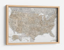 Mapa muy detallado de los Estados Unidos y Canadá I - Rosana Laiz Blursbyai | Cuadro decorativo de Canvas Lab