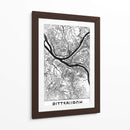 Pittsburgh, Blanco - StudioSix | Cuadro decorativo de Canvas Lab