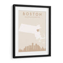 Boston - Mapas del corazón de la ciudad 16 - Emiliano Deificus | Cuadro decorativo de Canvas Lab