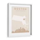 Boston - Mapas del corazón de la ciudad 16 - Emiliano Deificus | Cuadro decorativo de Canvas Lab