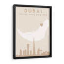 Dubai - Mapas del corazón de la ciudad 27 - Emiliano Deificus | Cuadro decorativo de Canvas Lab