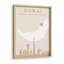 Dubai - Mapas del corazón de la ciudad 27 - Emiliano Deificus | Cuadro decorativo de Canvas Lab