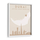 Dubai - Mapas del corazón de la ciudad 27 - Emiliano Deificus | Cuadro decorativo de Canvas Lab