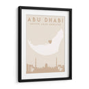 Abu Dhabi - Mapas del corazón de la ciudad 01 - Emiliano Deificus | Cuadro decorativo de Canvas Lab