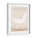 Abu Dhabi - Mapas del corazón de la ciudad 01 - Emiliano Deificus | Cuadro decorativo de Canvas Lab