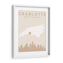 Charlotte - Mapas del corazón de la ciudad 20 - Emiliano Deificus | Cuadro decorativo de Canvas Lab