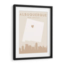Albuquerque - Mapas del corazón de la ciudad 02 - Emiliano Deificus | Cuadro decorativo de Canvas Lab