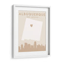 Albuquerque - Mapas del corazón de la ciudad 02 - Emiliano Deificus | Cuadro decorativo de Canvas Lab