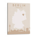 Berlin - Mapas del corazón de la ciudad 13 - Emiliano Deificus | Cuadro decorativo de Canvas Lab