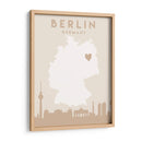 Berlin - Mapas del corazón de la ciudad 13 - Emiliano Deificus | Cuadro decorativo de Canvas Lab