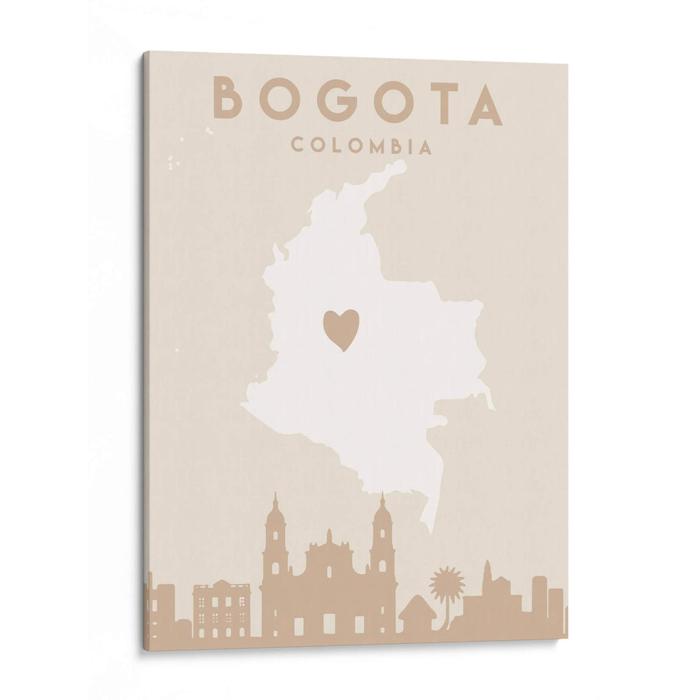 Bogota - Mapas del corazón de la ciudad 15 - Emiliano Deificus | Cuadro decorativo de Canvas Lab