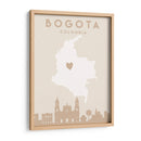 Bogota - Mapas del corazón de la ciudad 15 - Emiliano Deificus | Cuadro decorativo de Canvas Lab