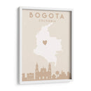 Bogota - Mapas del corazón de la ciudad 15 - Emiliano Deificus | Cuadro decorativo de Canvas Lab
