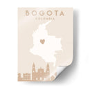 Bogota - Mapas del corazón de la ciudad 15 - Emiliano Deificus | Cuadro decorativo de Canvas Lab