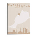Casablanca - Mapas del corazón de la ciudad 19 - Emiliano Deificus | Cuadro decorativo de Canvas Lab