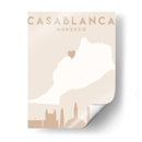 Casablanca - Mapas del corazón de la ciudad 19 - Emiliano Deificus | Cuadro decorativo de Canvas Lab