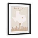 Dallas - Mapas del corazón de la ciudad 24 - Emiliano Deificus | Cuadro decorativo de Canvas Lab