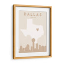 Dallas - Mapas del corazón de la ciudad 24 - Emiliano Deificus | Cuadro decorativo de Canvas Lab