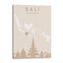 Bali - Mapas del corazón de la ciudad 07 - Emiliano Deificus | Cuadro decorativo de Canvas Lab