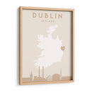 Dublin - Mapas del corazón de la ciudad 28 - Emiliano Deificus | Cuadro decorativo de Canvas Lab