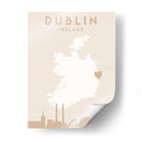 Dublin - Mapas del corazón de la ciudad 28 - Emiliano Deificus | Cuadro decorativo de Canvas Lab