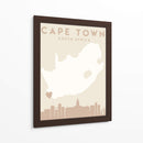 Cape Town - Mapas del corazón de la ciudad 18 - Emiliano Deificus | Cuadro decorativo de Canvas Lab