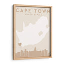Cape Town - Mapas del corazón de la ciudad 18 - Emiliano Deificus | Cuadro decorativo de Canvas Lab