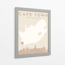 Cape Town - Mapas del corazón de la ciudad 18 - Emiliano Deificus | Cuadro decorativo de Canvas Lab