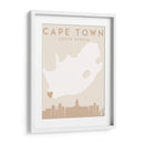 Cape Town - Mapas del corazón de la ciudad 18 - Emiliano Deificus | Cuadro decorativo de Canvas Lab