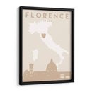Florence - Mapas del corazón de la ciudad 30 - Emiliano Deificus | Cuadro decorativo de Canvas Lab