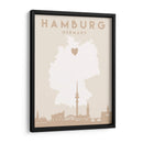 Hamburg - Mapas del corazón de la ciudad 31 - Emiliano Deificus | Cuadro decorativo de Canvas Lab