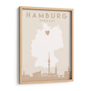 Hamburg - Mapas del corazón de la ciudad 31 - Emiliano Deificus | Cuadro decorativo de Canvas Lab
