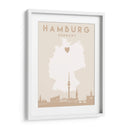 Hamburg - Mapas del corazón de la ciudad 31 - Emiliano Deificus | Cuadro decorativo de Canvas Lab