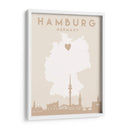 Hamburg - Mapas del corazón de la ciudad 31 - Emiliano Deificus | Cuadro decorativo de Canvas Lab