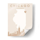 Chicago - Mapas del corazón de la ciudad 21 - Emiliano Deificus | Cuadro decorativo de Canvas Lab
