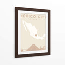 Mexico City - Mapas del corazón de la ciudad 52 - Emiliano Deificus | Cuadro decorativo de Canvas Lab