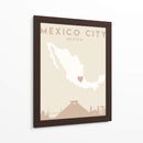 Mexico City - Mapas del corazón de la ciudad 52 - Emiliano Deificus | Cuadro decorativo de Canvas Lab