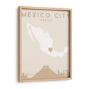 Mexico City - Mapas del corazón de la ciudad 52 - Emiliano Deificus | Cuadro decorativo de Canvas Lab