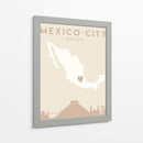 Mexico City - Mapas del corazón de la ciudad 52 - Emiliano Deificus | Cuadro decorativo de Canvas Lab