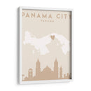 Panama City - Mapas del corazón de la ciudad 63 - Emiliano Deificus | Cuadro decorativo de Canvas Lab