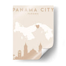 Panama City - Mapas del corazón de la ciudad 63 - Emiliano Deificus | Cuadro decorativo de Canvas Lab