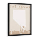 Las Vegas - Mapas del corazón de la ciudad 38 - Emiliano Deificus | Cuadro decorativo de Canvas Lab