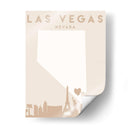 Las Vegas - Mapas del corazón de la ciudad 38 - Emiliano Deificus | Cuadro decorativo de Canvas Lab