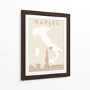 Naples - Mapas del corazón de la ciudad 59 - Emiliano Deificus | Cuadro decorativo de Canvas Lab