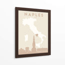 Naples - Mapas del corazón de la ciudad 59 - Emiliano Deificus | Cuadro decorativo de Canvas Lab