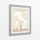 Naples - Mapas del corazón de la ciudad 59 - Emiliano Deificus | Cuadro decorativo de Canvas Lab