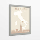 Naples - Mapas del corazón de la ciudad 59 - Emiliano Deificus | Cuadro decorativo de Canvas Lab