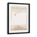 Portland - Mapas del corazón de la ciudad 68 - Emiliano Deificus | Cuadro decorativo de Canvas Lab